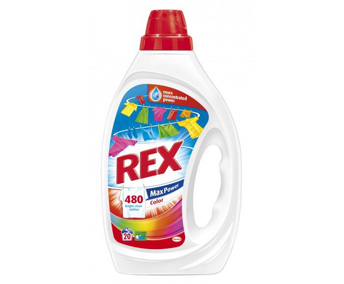 Гел за пране Rex Max Power Color 20 пр. 1 л