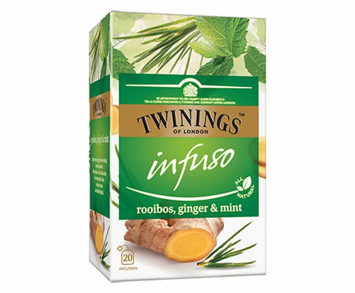Чай Twinings Infuso Ройбос, Джинджифил и Мента 20 бр х 2 г