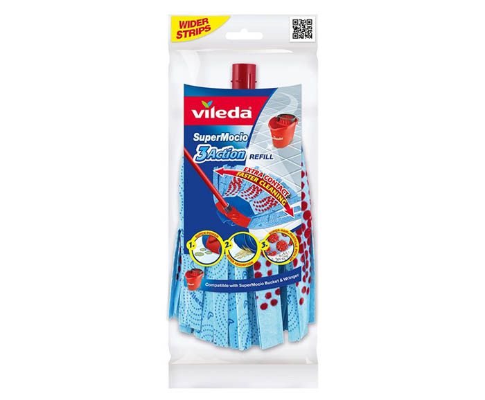 Бърсалка ресни моноклик Vileda 3 Action SuperMocio
