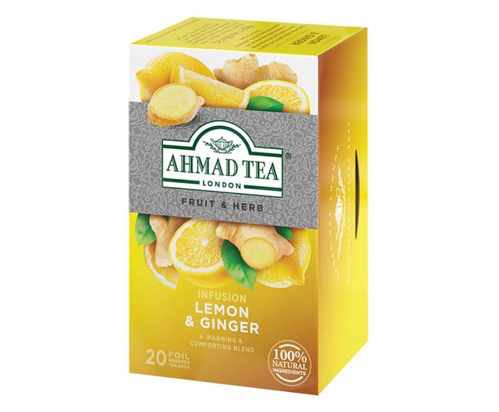 Чай Ahmad Tea Lemon & Ginger 20 бр