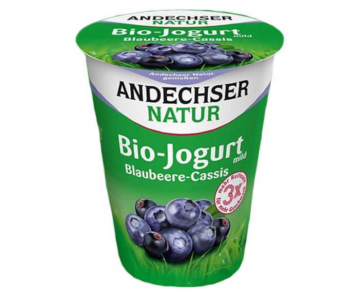 Био Йогурт Andechser с Боровинки и Касис 3.7% 400 г