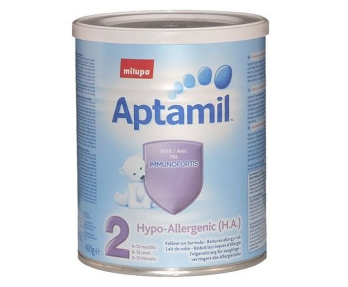 Адаптирано мляко Aptamil Pronutra+ H.А.2 (6-12) 400 г - Преходно хипоалергенно