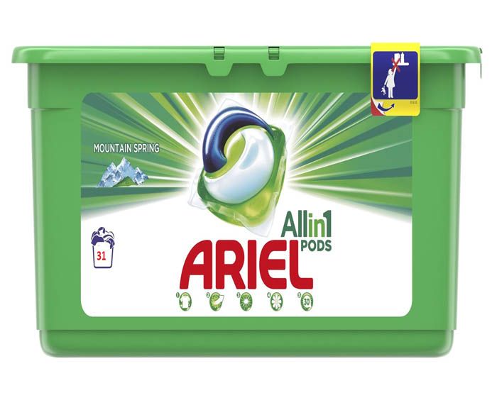 Капсули за пране Ariel All in One Pods 31 бр