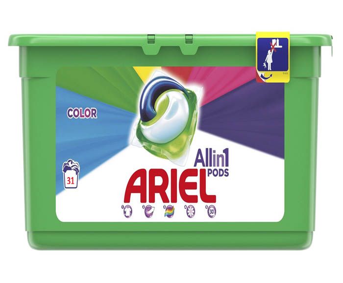 Капсули за цветно пране Ariel All Lin1 Pods 31 бр