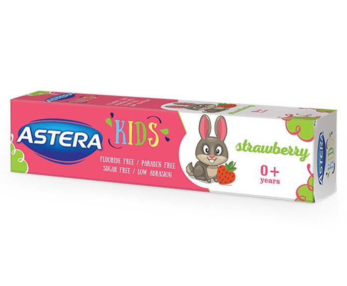 Детска паста за зъби ASTERA KIDS с вкус на ягода