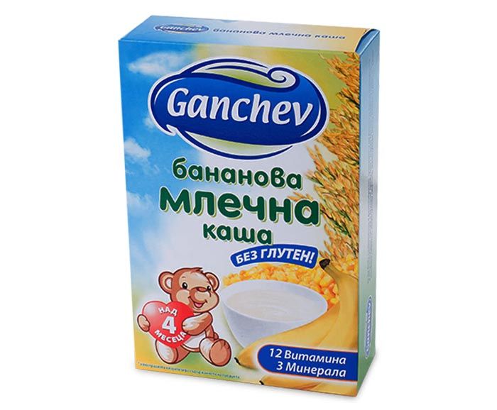 Каша Ганчев Млечна Бананова 200 г