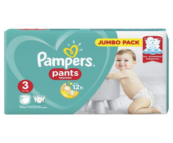 Бебешки Памперс Гащички Pampers Pants 3 (6-11 кг) 86 бр