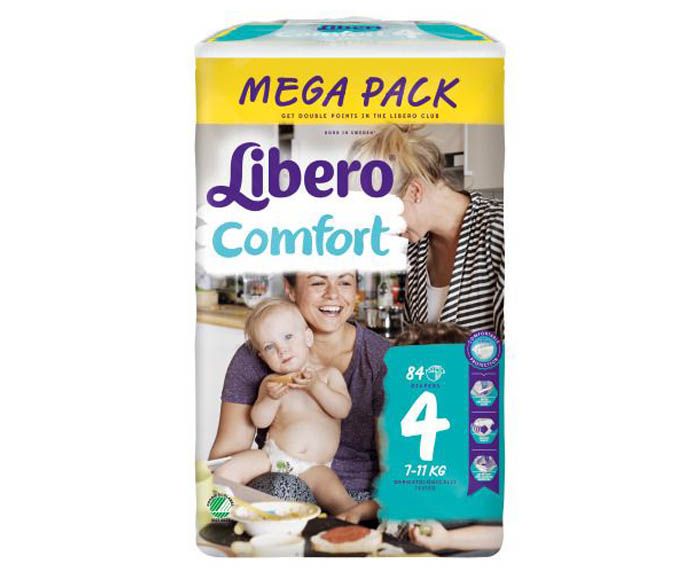 Бебешки пелени Libero Comfort 7-11 кг 84 броя