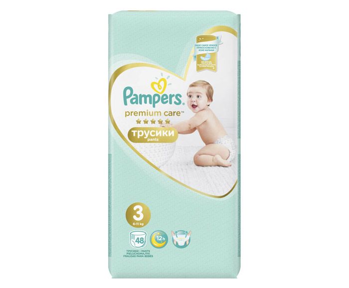 Бебешки Памперс Гащички Pampers Premium Care 3 (6-11) 48 бр