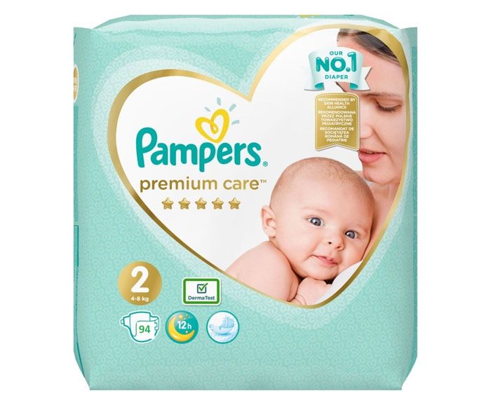 Бебешки Пелени Pampers Premium Care 2 (4-8 кг) 94 бр