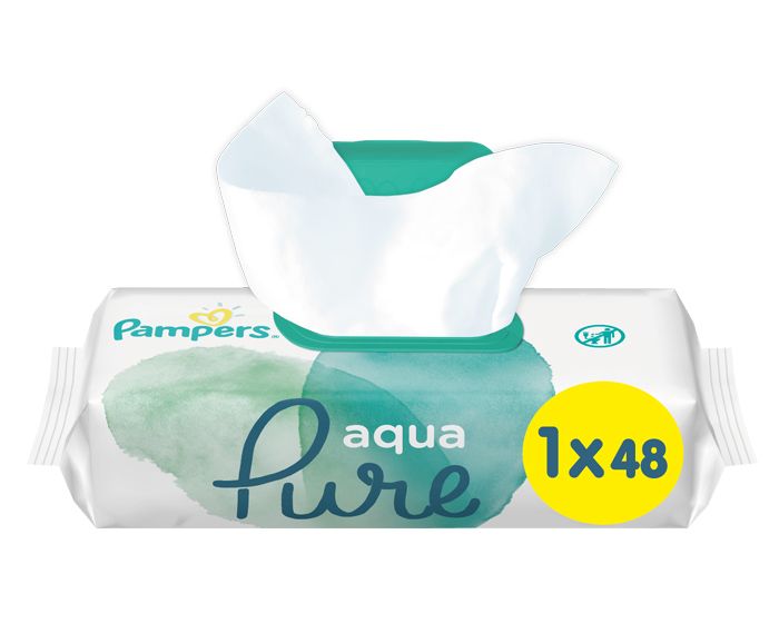 Мокри кърпички Pampers Aqua Pure 48 бр
