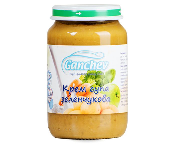 Пюре Ганчев зеленчукова крем супа от 12-тия месец 190 г