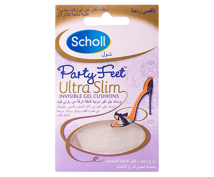 Силиконови възглавнички за стъпала Scholl Party Feet Ultra Slim 1 чифт