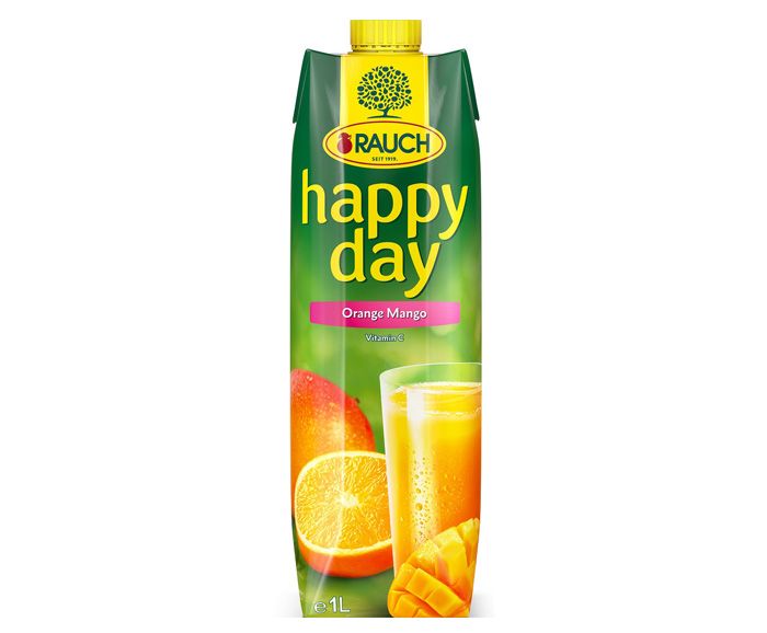 Сок Портокал 56% и Манго 9% Rauch Happy Day 1 л