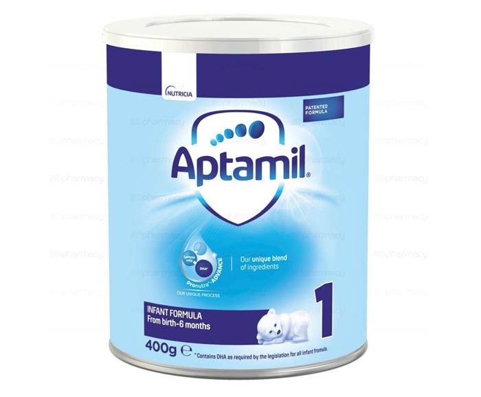 Адаптирано мляко Aptamil Pronutra+ 1, до 6 месеца 400 г