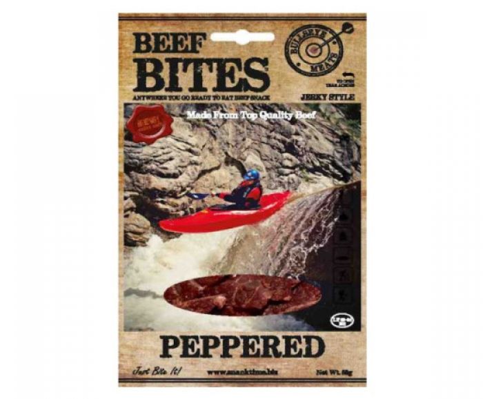 Сушено говеждо месо Peppered Beef Bites Bullseye Meats 50 г