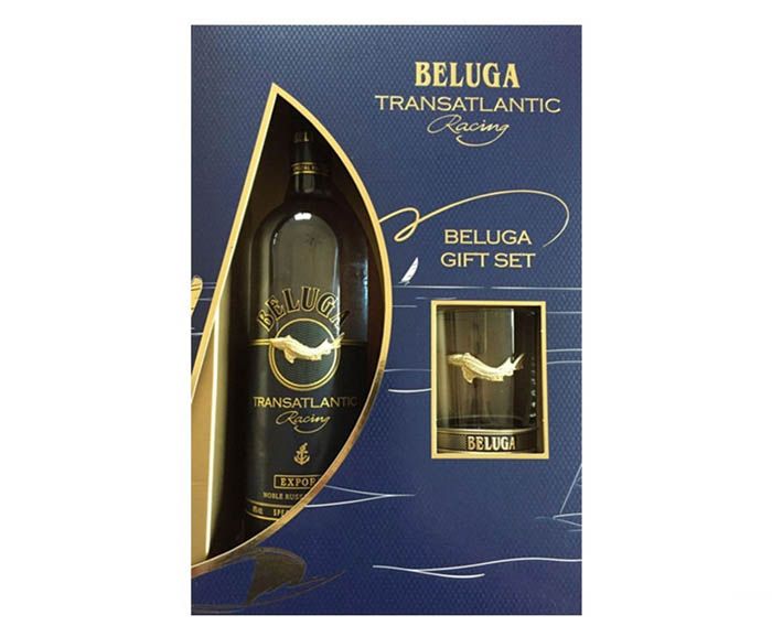 Водка Beluga Gift Set 0.7л + чаша