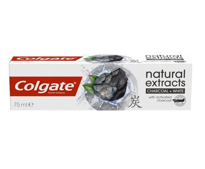 Паста за Зъби Colgate Natural Extracts Charcoal + White с Активен Въглен 75 мл