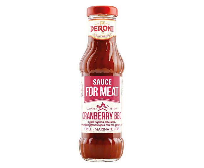 Сос за месо Deroni Cranberry BBQ 330 г