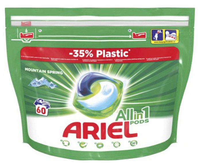 Капсули за пране Ariel All in One Pods Mountain Spring 60 бр