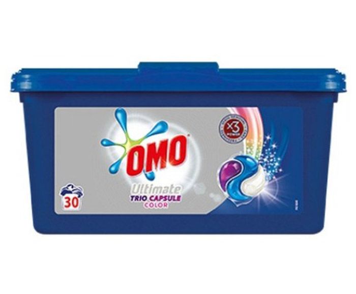 Капсули за цветно пране Omo Ultimate Trio Color 30 бр