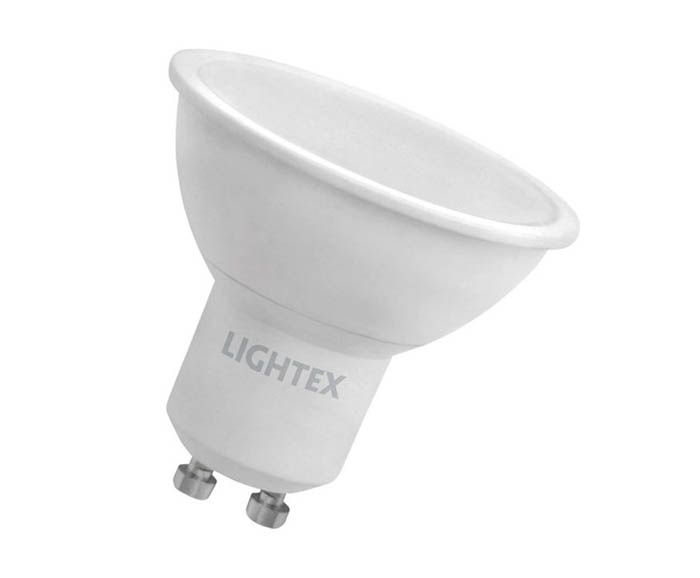 LED крушка Lightex 7W GU10 4000K неутрална светлина 1 бр
