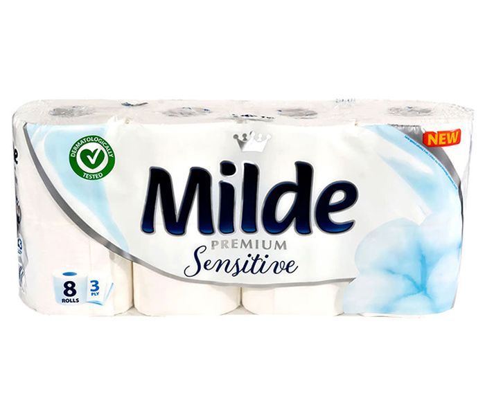 Тоалетна хартия Milde Sensitive 8 бр