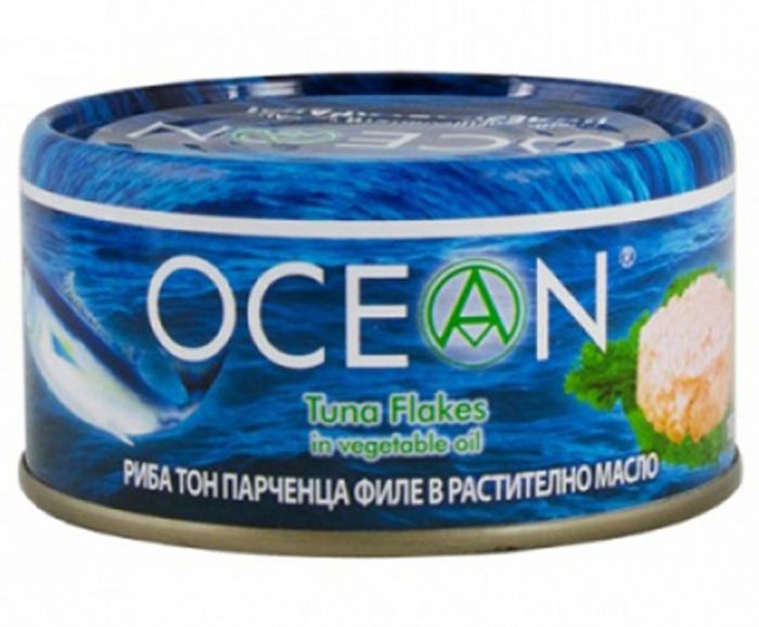 Консерва Риба Тон парченца Филе Ocean в растително масло 95 г