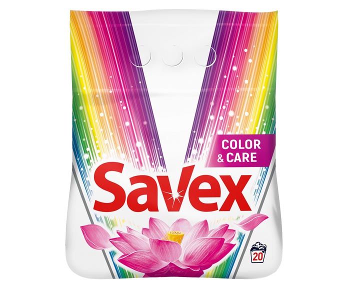 Прах за пране Savex Color&Care 20 пр. 2 кг