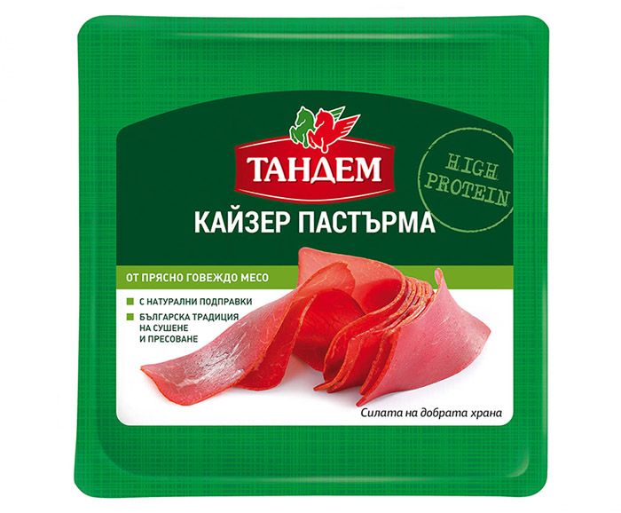 Кайзер пастърма Тандем слайс 80 г