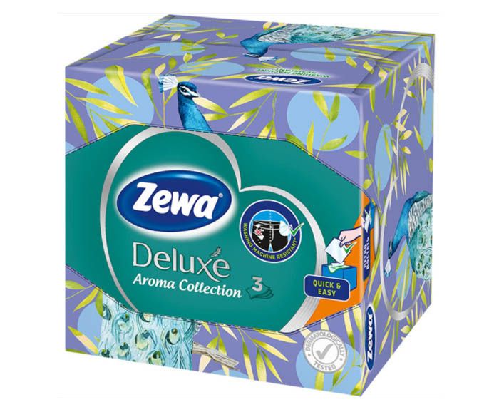 Кърпи за лице и ръце 3пл Zewa Deluxe Aroma Collection 60 бр