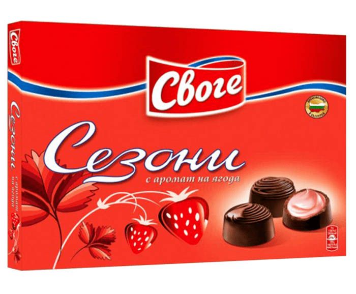 Шоколадови Бонбони Сезони Ягода 160 г