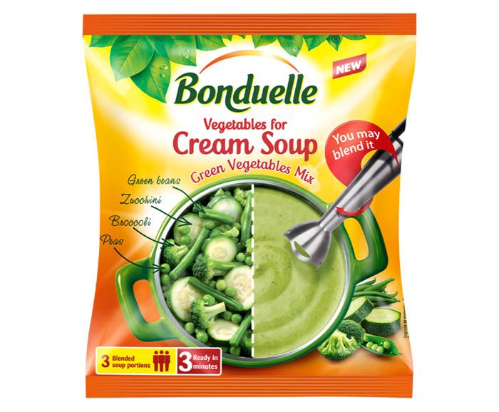 Зеленчуков Микс Bonduelle за Крем Супа със Зелени зеленчуци Замразен 400 г