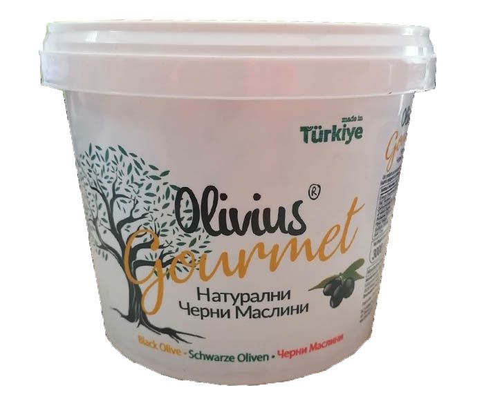 Натурални черни маслини Olivius Gourmet кофа 3 кг 