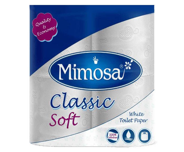 Тоалетна хартия Mimosa бяла 3 пл. 32 бр