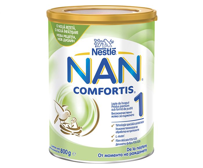 NAN Comfortis 1 Мляко за кърмачета 0+ 800 г
