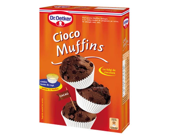 Смес за шоколадови мъфини с парченца шоколад Dr. Oetker 295 г