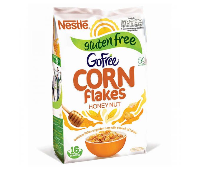 Зърнена Закуска Без Глутен Nestle Corn Flakes Мед и Ядки 500 г
