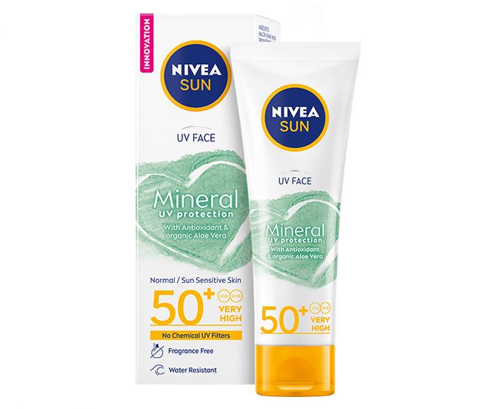 Слънцезащитен крем за лице Nivea Sun Mineral SPF 50+ 50 мл