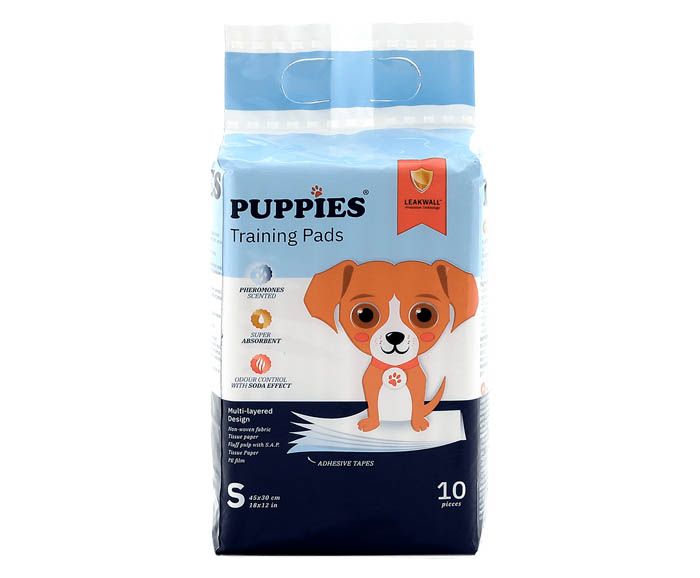 PUPPIES ХИГИЕННИ ПОДЛОЖКИ С ФЕРОМОНИ S 45/30 СМ 10 бр