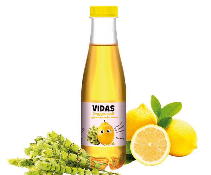 Студен Чай VIDAS Мурсалски Чай с Лимон 500 мл