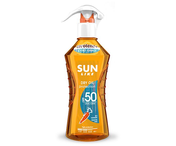 Слънцезащитен спрей сухо олио Sun Like SPF 50 200 мл