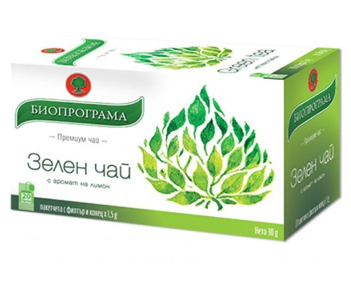 Зелен Чай Биопрограма 20 бр