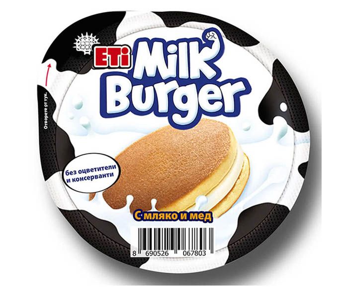 Кекс Eti Milk Burger с Мляко и Мед 35 г