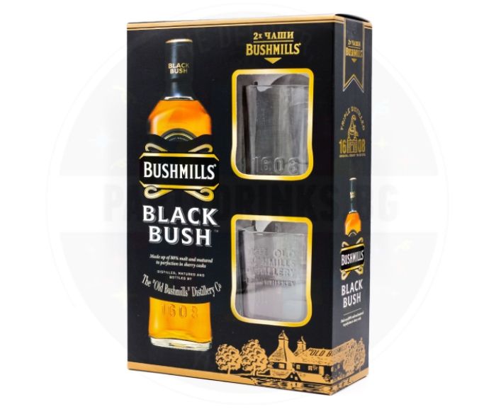 Уиски Bushmills Black Bush 700 мл + 2 Чаши