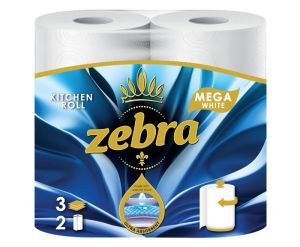 Кухненско Руло Zebra White Mega 105 л. 3 пл. 2 бр