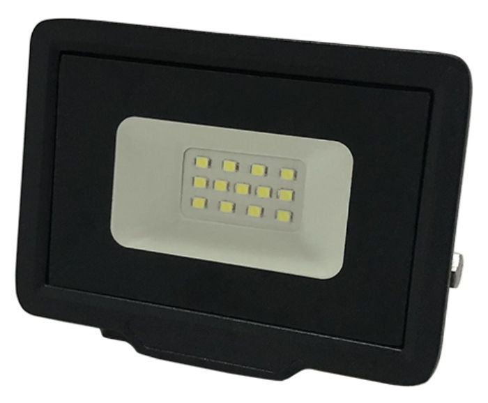 LED SMD Прожектор Optonica Черен 10W 800LM AC220-265V 120° IP65 4500K
