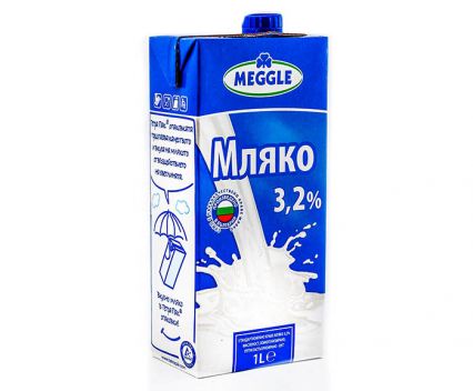 Прясно мляко UHT Meggle 3.2% 1 л