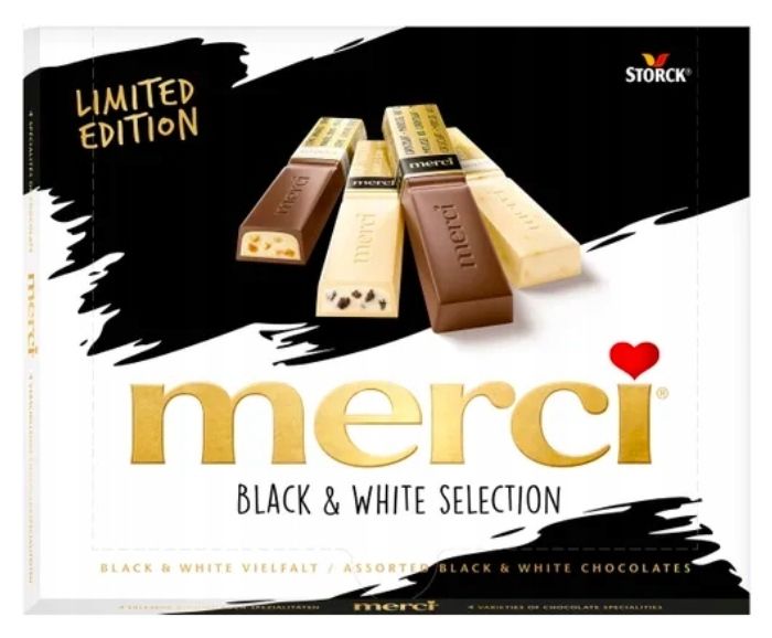 Шоколадови Бонбони Merci Black&White Selection 240 г