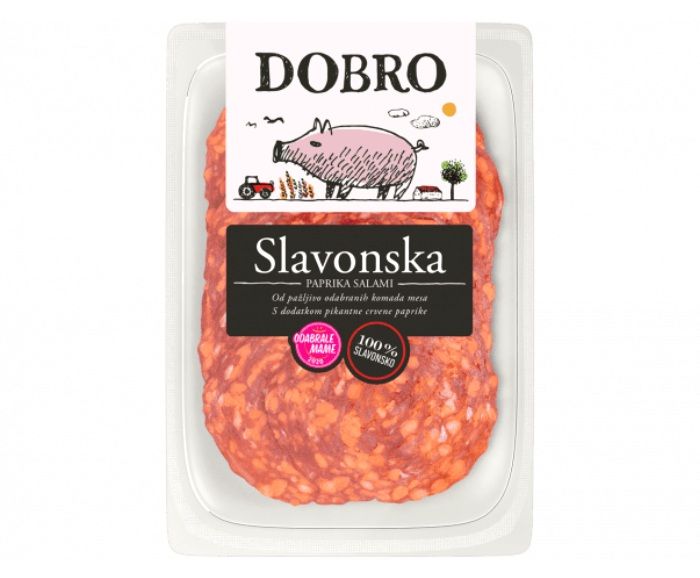 Славонски Салам Dobro Слайс 80 г - Без Глутен